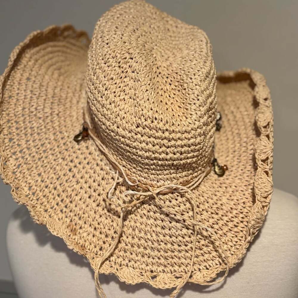 Sun 'N' Sand Beaded Band Straw Sun Hat